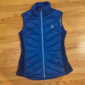 Spyder Women's Blue Quilted Vest